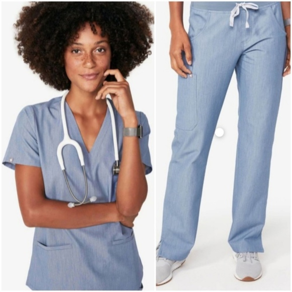 Figs Heathered indigo S/XS